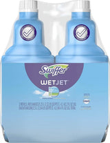 Swiffer Wetjet Hardwood Floor Mopping and Cleaning Solution Refills, All Purpose Cleaning Product, Open Window Fresh Scent, 1.25 Liter, 2 Pack (Packaging may vary)