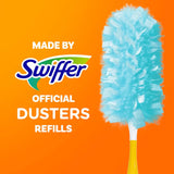 Swiffer Dusters Refill for Cleaning, Made by SWIFFER, Feather & Microfiber Duster Disposable Alternative, for Dusting Furniture, Blinds, Ceiling Fans, Walls, Helps Remove Allergens, Unscented, 18ct