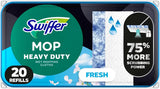 Swiffer Heavy Duty Mop Wet Multi-Surface Cloth Refills for Floor Mopping and Cleaning, Outdoor Window Fresh Scent, 20 count