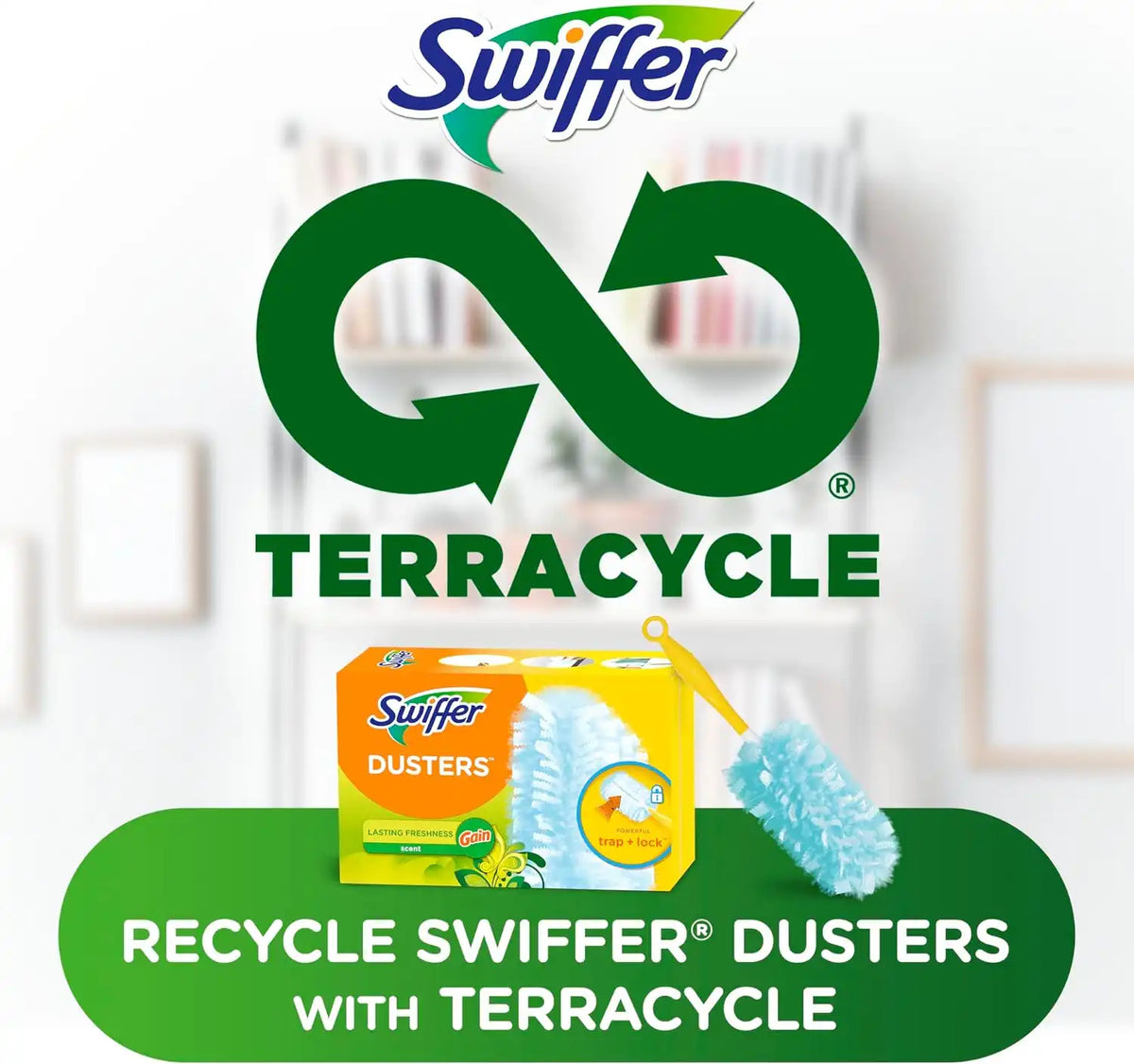 Swiffer 180 Duster, Car Duster Refills, Gain Scent, 10 Count
