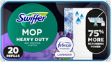 Swiffer Heavy Duty Mop Wet Multi-Surface Cloth Refills for Floor Mopping and Cleaning, Lavender Scent, 20 count