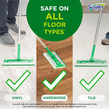 Swiffer Sweep + Mop, Wet Pads Refill, Floor Cleaner for Dirt, Dust, Hair, Cleaning Cloths for Mopping Home, Bathroom, Kitchen, All Purpose Multi-Surface Floor Wipes, Lavender, 24ct