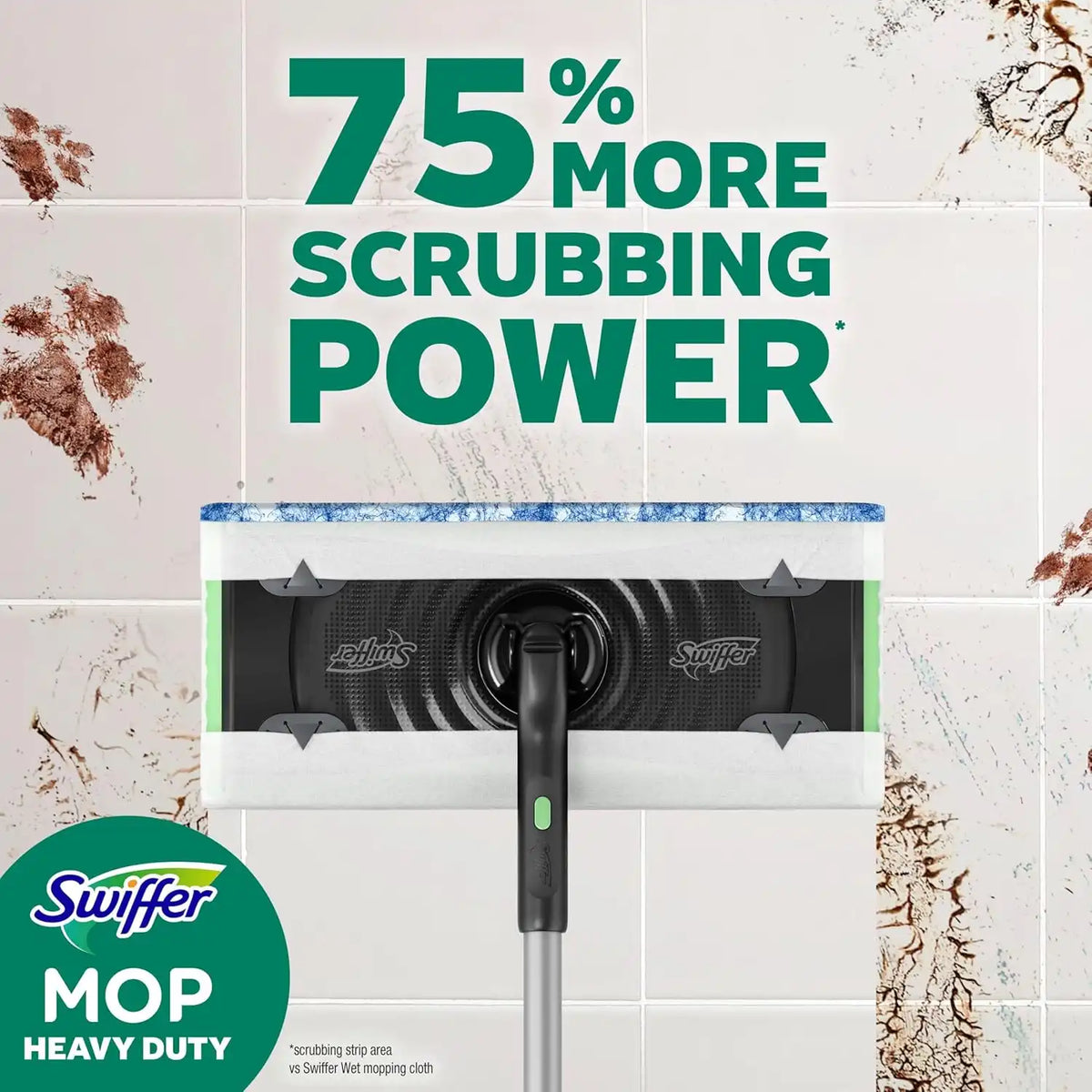 Swiffer Heavy Duty Mop Wet Multi-Surface Cloth Refills for Floor Mopping and Cleaning, Pet with Febreze Odor Defense, 20 count