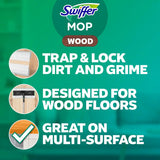Swiffer Heavy Duty Mop Wet Multi-Surface Cloth Refills for Floor Mopping and Cleaning, Hardwood Floor Cleaner, 20 Count (Pack of 6)