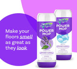 Swiffer Power Mop Refill Pack, Floor Cleaner for Mopping Tile, Vinyl, Laminate, Wood in Home, Bathroom, Kitchen, All Purpose Multi-Surface Cleaning, 5 Pads + 1 Lavender Solution (Pack of 4)