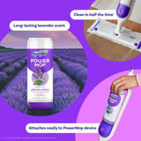 Swiffer Power Mop Refill Pack, Floor Cleaner for Mopping Tile, Vinyl, Laminate, Wood in Home, Bathroom, Kitchen, All Purpose Multi-Surface Cleaning, 5 Pads + 1 Lavender Solution (Pack of 4)