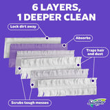 Swiffer PowerMop Multi-Surface Mopping Pad Refills for Floor Cleaning, 11 Count, White/Purple