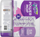 Swiffer Power Mop Refill Pack, Floor Cleaner for Mopping Tile, Vinyl, Laminate, Wood in Home, Bathroom, Kitchen, All Purpose Multi-Surface Cleaning, 5 Pads + 1 Lavender Solution (Pack of 4)