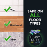 Sweep + Mop, Dry Pads Refill, Floor Cleaner for Dirt, Dust, Hair, Cleaning Cloths for Mopping Home, Bathroom, Kitchen, All Purpose Multi-Surface Floor Wipes, Heavy Duty, Pet, 32 Count